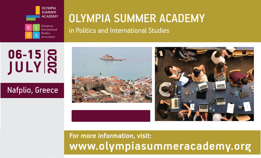 Call for Applications Olympia Summer Academy  in Politics and International Studies  2020
